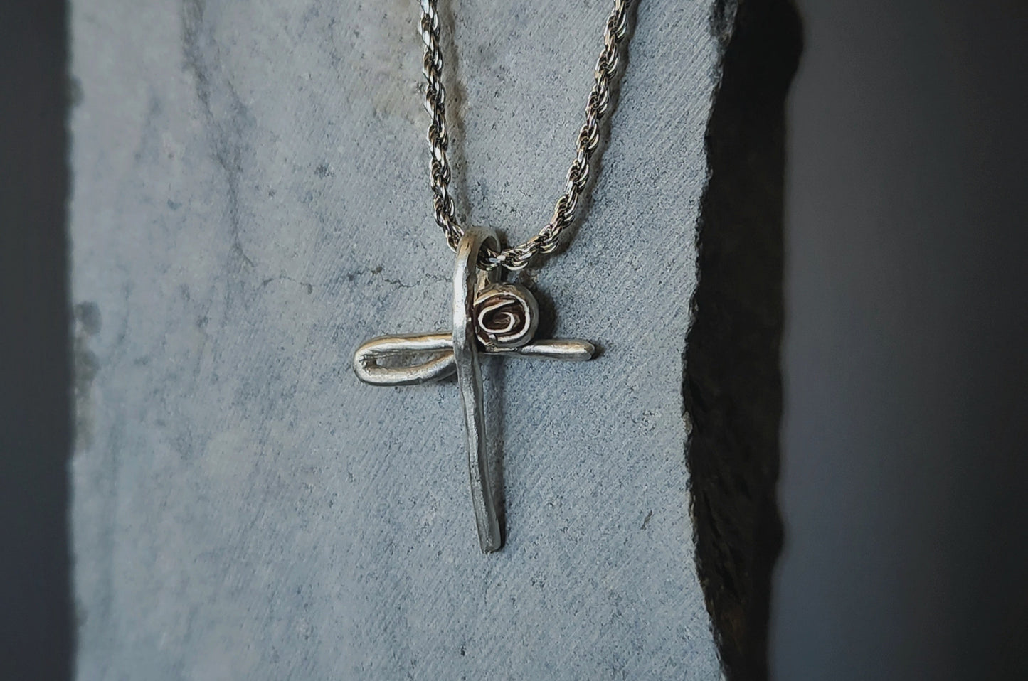Signature Cross - with flower