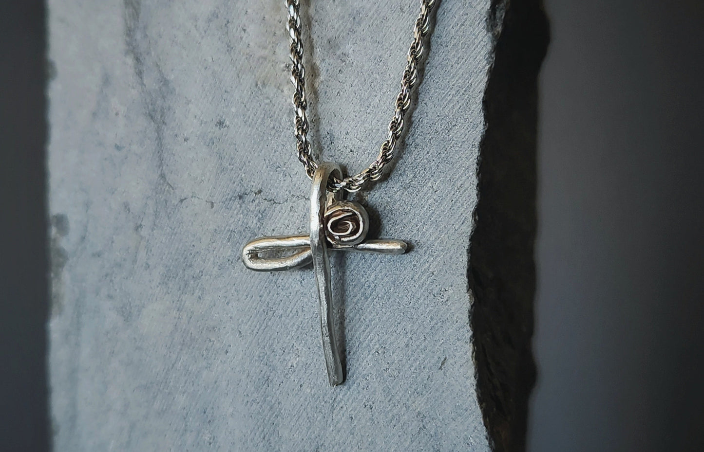 Signature Cross - with flower