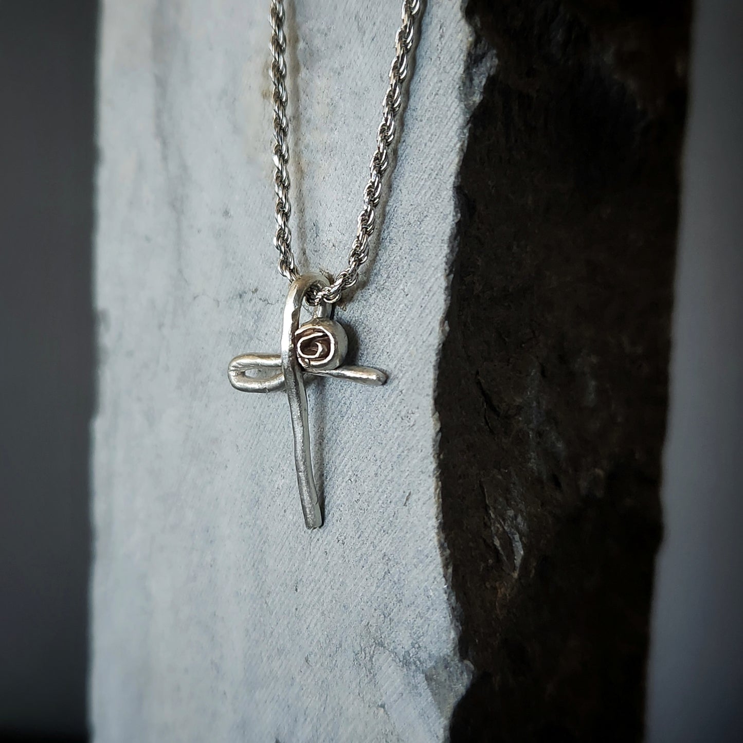 Signature Cross - with flower