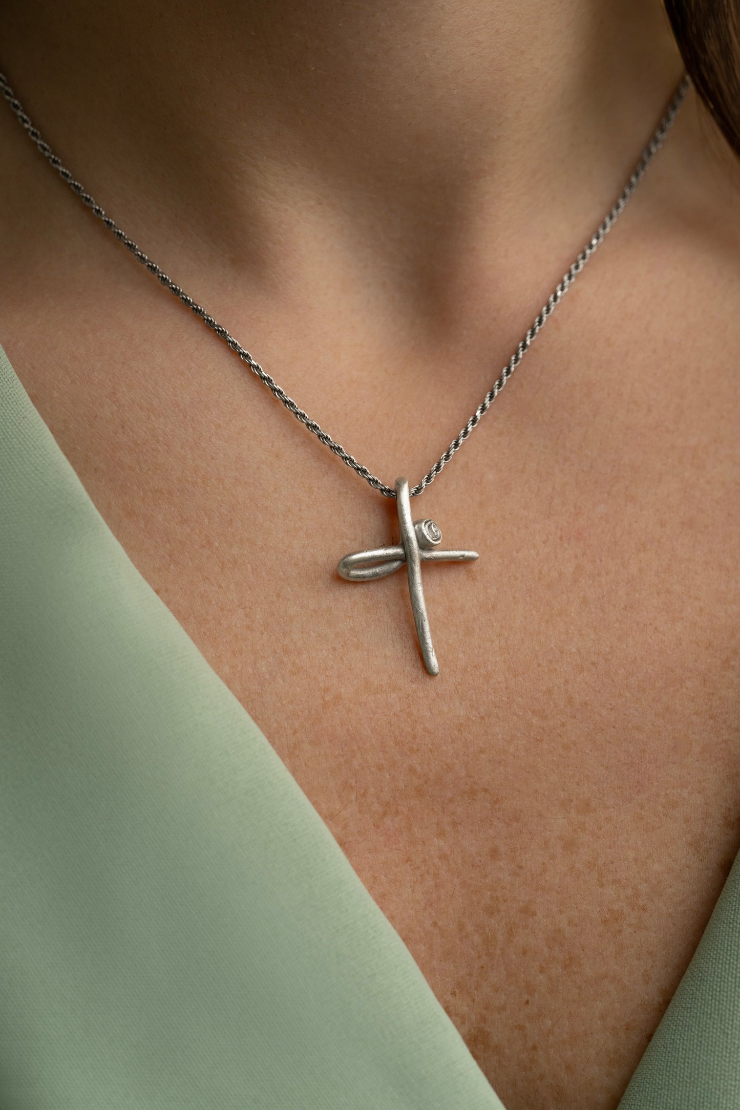 Signature Cross - with flower